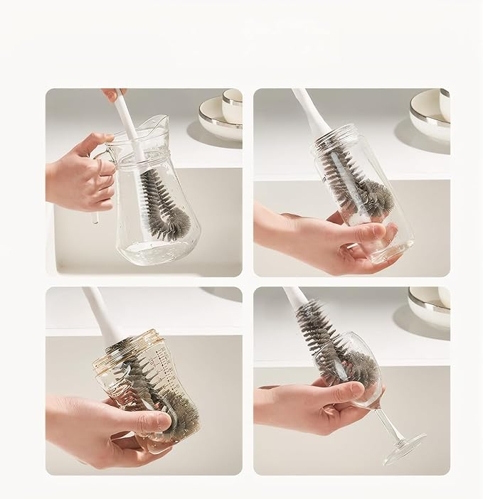 2 Pcs Cleaning Brush Small Scrub Brush for Cleaning Sink Scrub Brush with Handle, Bathroom Kitchen Edge Corner Grout Cleaning Brushes for Household Use, Window Track Cleaning Brush