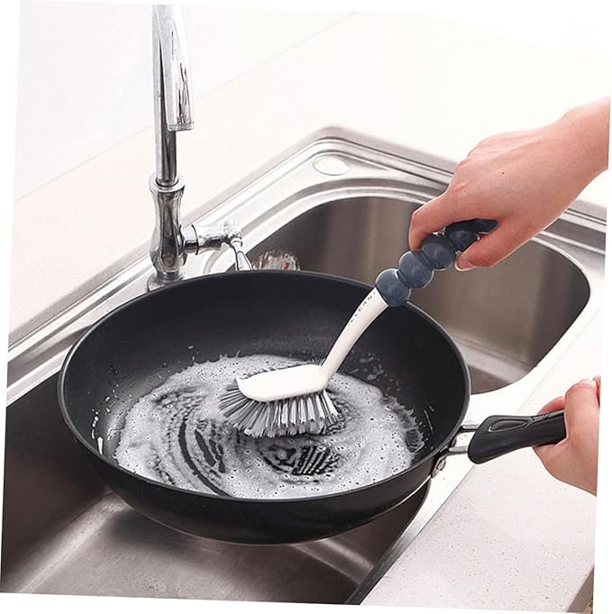 NOLITOY 4pcs Practical Cleaning Brush Set for Home Kitchen Bathroom Ergonomic Flexible Design for Shoes Pots and Grout Essential Washing Tools for Efficient Cleaning