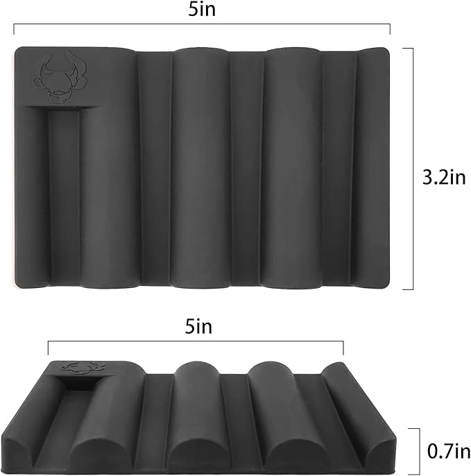 Soap Dish for Shower, Bathroom & Kitchen – Non-Slip, Self-Draining Design to Keep Soap Dry, Extend Soap Life – Easy to Clean, Compact & Durable (Black, 1 pcs)