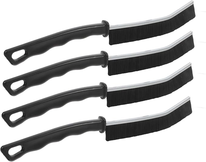 Alipis 4pcs Hard Bristle Crevice Cleaning Brush Versatile Scrubber for Gaps Grout and Tight Spaces Kitchen and Bathroom Cleaning Tasks