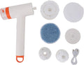 Electric Spin Scrubber with Built - in Water Tank, Portable Multi - Purpose Cleaning Brush 27.5x14.5cm - Efficient Removal, Easy Brush Replacement for Kitchen & Bathroom