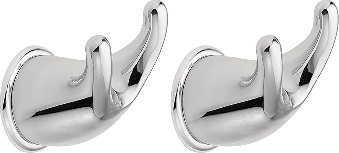 Moen YB8003CH Mason Robe Hook, 1 Count (Pack of 2), Chrome