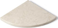 Koville 10'' Natural Marble Shower Corner Shelf for Bathroom, Wall Mounted Stone Corner Shower Caddy 1 Layer, No Drilling, Modern, Polished, Durable, Conical, Bathroom Storage - 1 Item