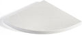 Koville Natural Marble Corner Shower Shelf for Bathroom, 10'' Polished Marble Corner Shelves, Wall Mounted Stone Corner Shower Caddy, No Drilling Adhesive Shelf - White Cliff (No Glue Included)