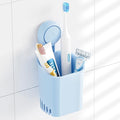 TAILI Suction Toothbrush Holder, Powerful Toothpaste Toothbrush Suction Cup, Self-draining Shower Razor Holder, Shower Toothbrush Holder for Wall, Kitchen Tableware Holder, Blue