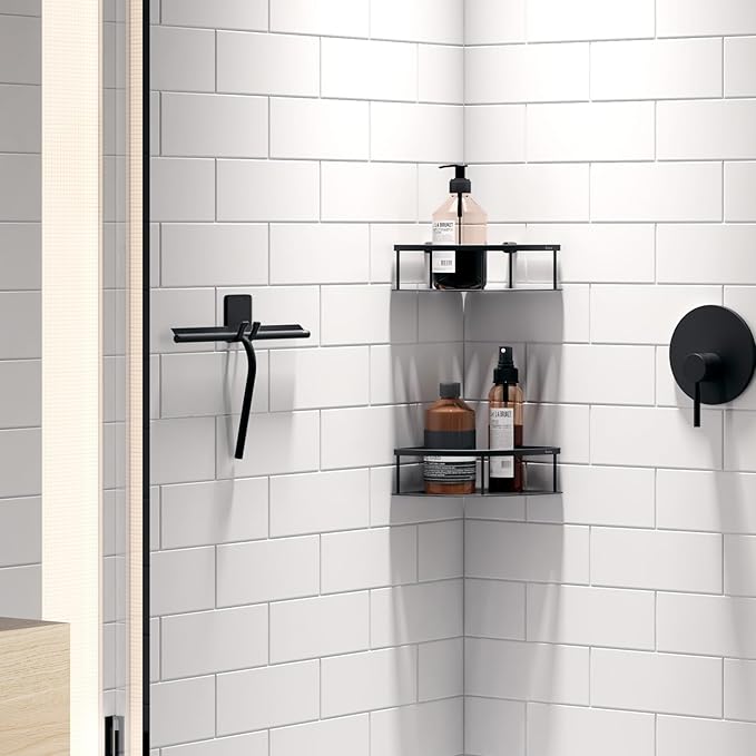 Smedbo SIDELINE Series Shower Squeegee with self-adhesive Hook.