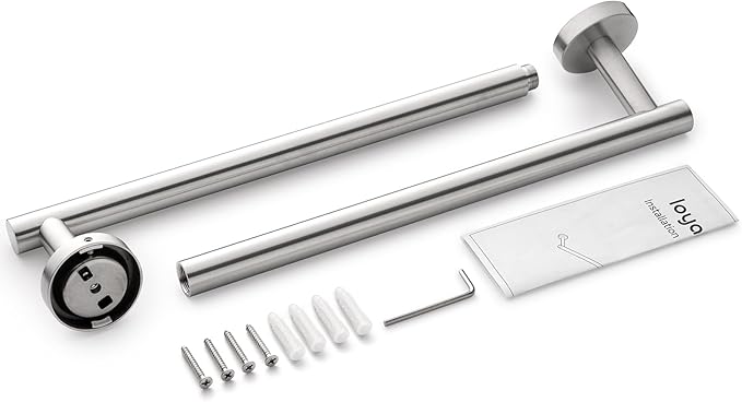 Bathroom Towel Bar, 24 Inch Towel Racks for Bathroom Wall Mounted, Heavy Duty Bathroom Towel Holder Organizer, Stainless Steel Home Towel Rod, Brushed Nickel