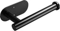 YIGII Adhesive Toilet Paper Holder - Self Adhesive Black Toilet Paper Roll Holder Wall Mount for Bathroom and Kitchen, SUS-304 Stainless Steel