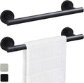 12 Inch Towel Bar 2 Pack for Bathroom 9/12/16/24/28/33 Inch Kitchen Hand Towel Holder Matted Black Stainless Steel 304 RUSTPROOF Wall Mount Towel Rod 2 of Pack (2, Matted Black, 12 Inch)