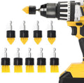 Drill Brush Accessories Set, Extension Accessories, Bathroom Multi-Purpose Automotive Details, Carpet, Tiles, Kitchen Sink Corner (10PCS-1)