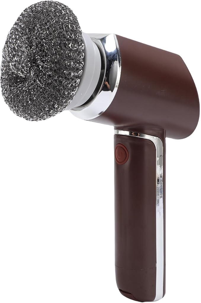 Diydeg Electric Spin Scrubber, 350RPM Deep Wash Rechargeable Washing Brush Scrubber Shower Scrubber with 5 Heads for Bathrooms Kitchen Indoors Outdoors