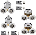 4pcs Shower Room Door Roller Cabins Pulley Roller Runners Wheels Pulleys Diameter 23mm Replacement Top Bottom