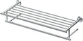 Gatco 4247 Latitude II Towel Rack, 24 Inch, Chrome/Wall Mounted Steel Towel Rack with Bar for Bathroom