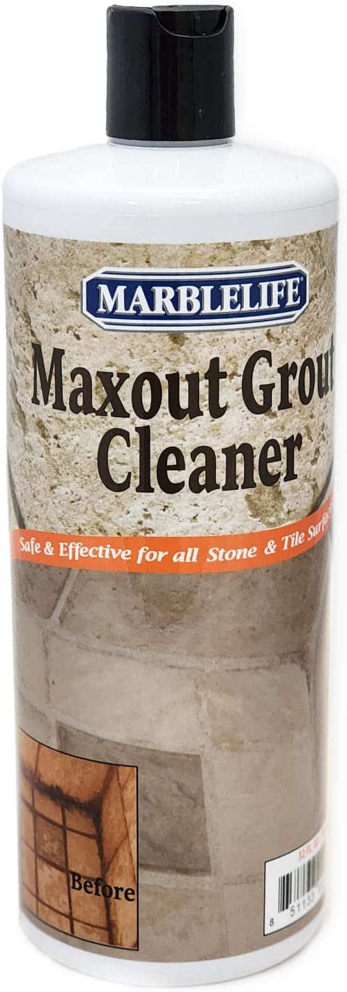 Marblelife Maxout Deep Grout Cleaner, Powerful Tile and Floor Cleaning Liquid, Ready to Use, 32oz