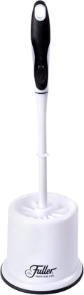 Fuller Brush Toilet Bowl Brush in Caddy Set – 16-Inch Long Handle – Heavy Duty Dome Tufted Bristles, Rubberized Non-Slip Grip, Bathroom, Rim, Trap Cleaner (Pack of 1)