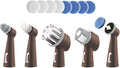 Horsepower Pocket Pony 5 Piece Refill Brush Head Set, AS SEEN ON TV, Includes Grout Brush, Soft Bristle Brush, X-Large Head, Large Head, Hook & Loop Head, 4 Polishing Pads & 4 Scouring Pads