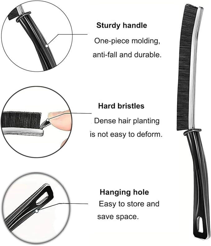 3 Pack Cleaning Gap Brush, Hard Bristle Cleaning Brush Tool for Ceramic Tiles, Glass, Bathroom & Kitchen