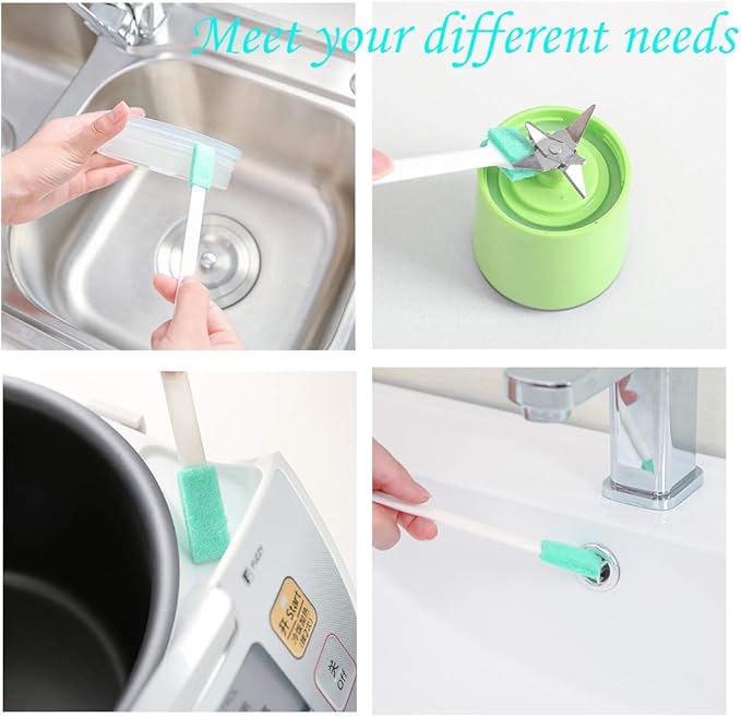 Household Cleaning Brushes,Precision Cleaning Brush Kit/Cleaning Tools, for Corner Stain Dirt Clean Brush,Deep Detail Crevice Cleaner Brush Set,ABS+Non-Woven Cleaning Brush 8Pcs(8)