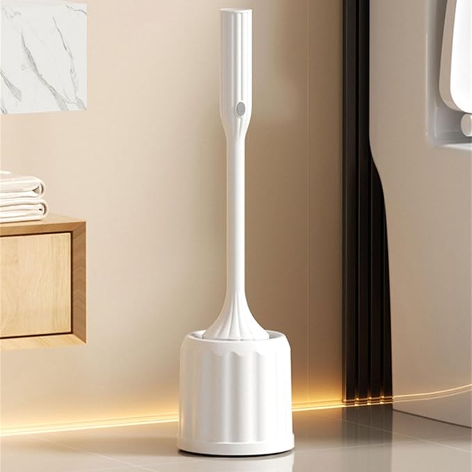 Motorized Bathroom Brush Rechargeable Floor-Standing Toilet Scrubber for Home/Office Use Electric Toilet Brush