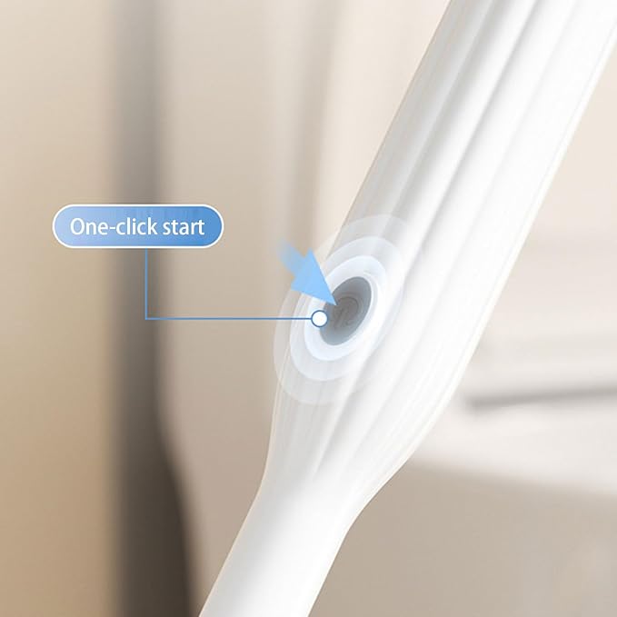 Motorized Bathroom Brush Rechargeable Floor-Standing Toilet Scrubber for Home/Office Use Electric Toilet Brush