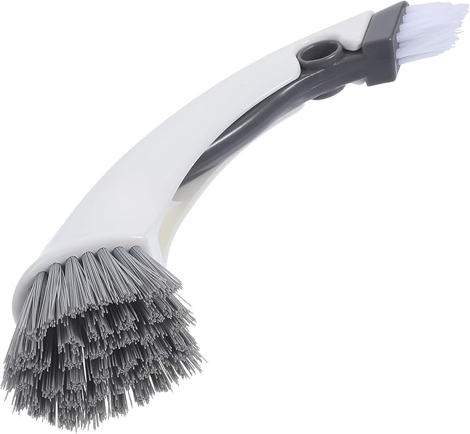 NUOBESTY Detachable Dual-Head Cleaning Brush for Washing Machine Drum and Floor Tiles, Small Multi-Functional Scrub Brush for Bathroom and Kitchen Groove Cleaning Random Color Random Color