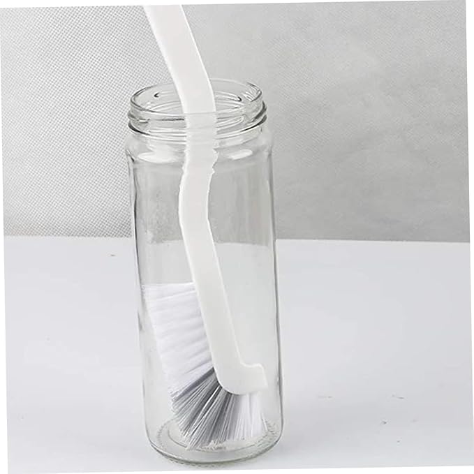 PartyKindom 4pcs Bathroom Kitchen Cleaning Brushes Scrub Brush Grout Cleaner Dish Sink Scrubber Tile Long Handle Double Head Design