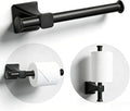 Sturdy Toilet Paper Holder Wall Mount,Premium SUS 304 Stainless Steel Rustproof Toilet Paper Roll Holders for Bathroom, Washroom,Kitchen (Black)