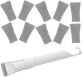 Multipurpose Grout Scrubber and Dish Cleaning Brush Set with Replaceable Heads, Hard Bristle Corner and Gap Cleaner for Kitchen, Bathroom, Sink, and Window Track Detail Cleaning