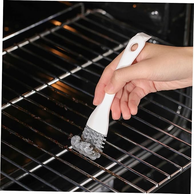 2pcs Multifunctional Kitchen Cleaning Brush Set, Soft Handheld Crevice and Grout Scrubber Brushes for Stove, Grill, and Dead Corner Deep Cleaning
