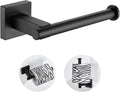 Suyar Matte Black Toilet Paper Holder Wall Mount, SUS 304 Stainless Steel Toilet Roll TP Holder for Bathroom