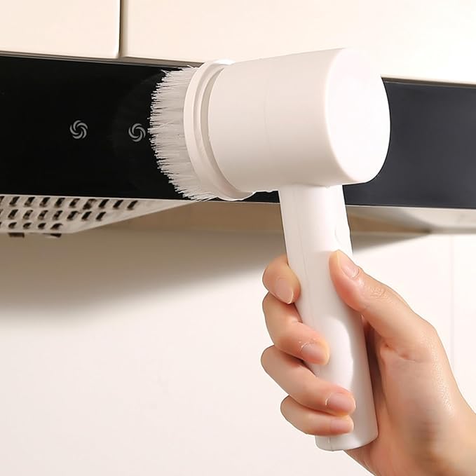 Bathroom Scrubber Electric - Cordless Lightweight Cleaning Brush | Powerful Electric Scrubber for Bathtub Sink Tile & Grout | Multi Cleaning Tool for Toilet Wall Floor & Kitchen | Rechargeable