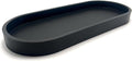 Happitasa Premium 12” x 5” Silicone Vanity Tray | Sink and Surface Organizer with Sturdy Non-Slip Base | Heat Safe, Dishwasher Safe (Black)