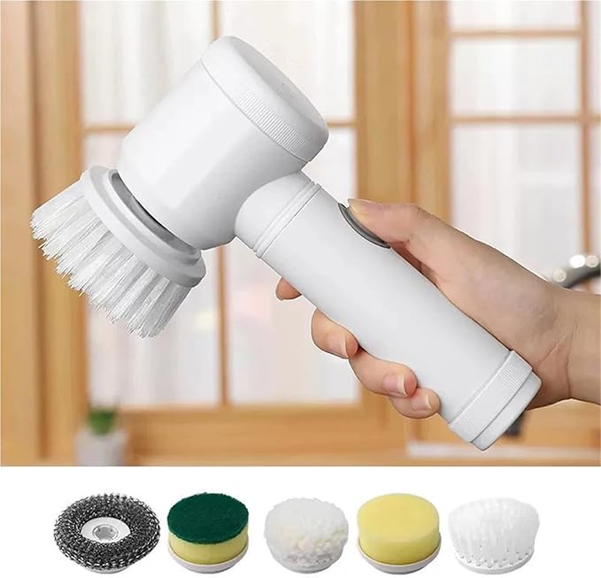 Multi-Functional Electric Cleaning Brush for Kitchen and Bathroom - Wireless Handheld Power Scrubber for Dishes, Pots, and Pans