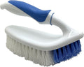 Rocky Mountain Goods Scrub Brush with Iron Handle - All Purpose Scrub Brush for Cleaning Shower, Bathroom, Floor, Tile, Grout, Decks, and Concrete - Pointed Head for Cleaning Corners - Heavy Duty