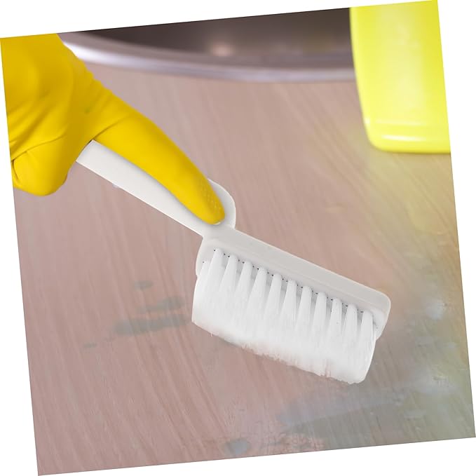 2pcs PP Scrub Brush for Tile and Floor Cleaning Multifunctional Grout Cleaner with Handle for Bathroom Kitchen Baseboards Showers Efficient Floor Scrubber Tool