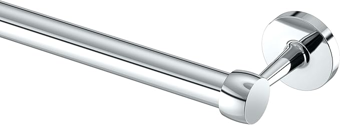 Gatco 5211 Gibson Towel Bar | Retro Modern Wall-Mounted Bathroom Towel Bar | Stylish Decorative Hardware, Heavy Duty Metal, EZ Ancor Mounting | Chrome Finish