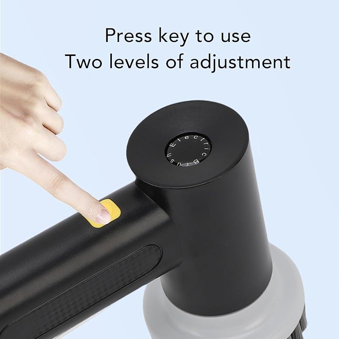 Electric Rotating Cleaning Brush, Cordless Scrubber Shower Bathroom Cleaner for Kitchen Tile Window Floor (Black)