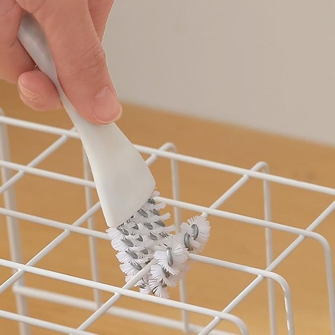 2PCS Cleaning BRUSHRS,BBQ Accessories Cleaning Brush,Grout Brush for Edge, Crevice Cleaning,Grout Cleaning Tool for Tile, Floor, Shower, Bathroom, Wall, Windows