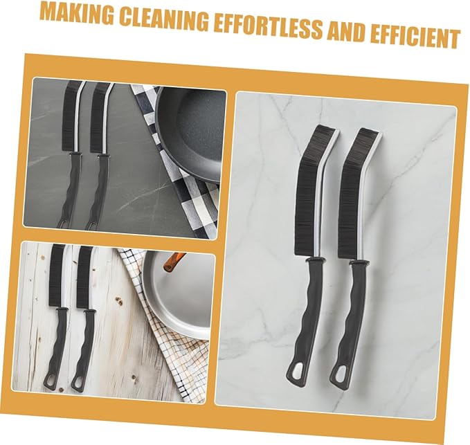 Cabilock 10pcs Multi-Purpose Hard Bristle Crevice Brushes Cleaning for Deep Cleaning Narrow Gaps Grout and Reach Areas Kitchen and Bathroom