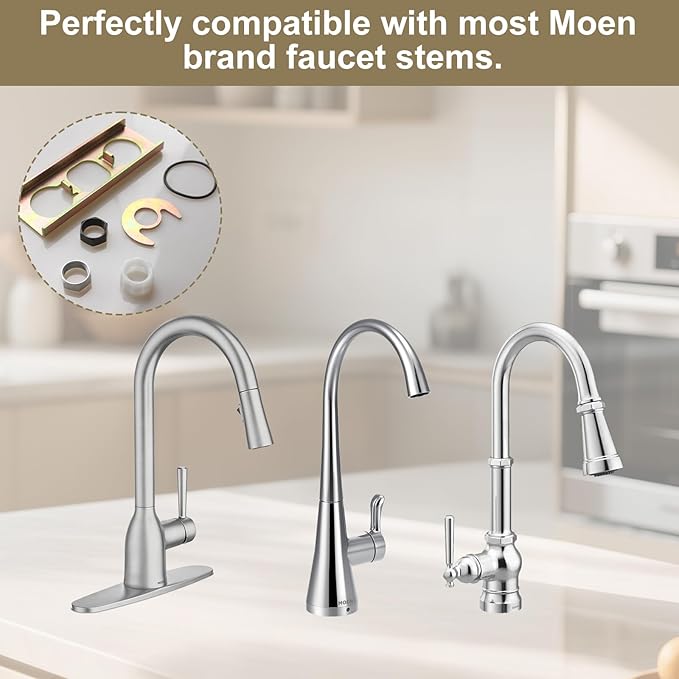 for Moen 113173 Kitchen Faucet Kits, Includes Mounting Plate, Installation Hardware and Installation Nut Tool Set