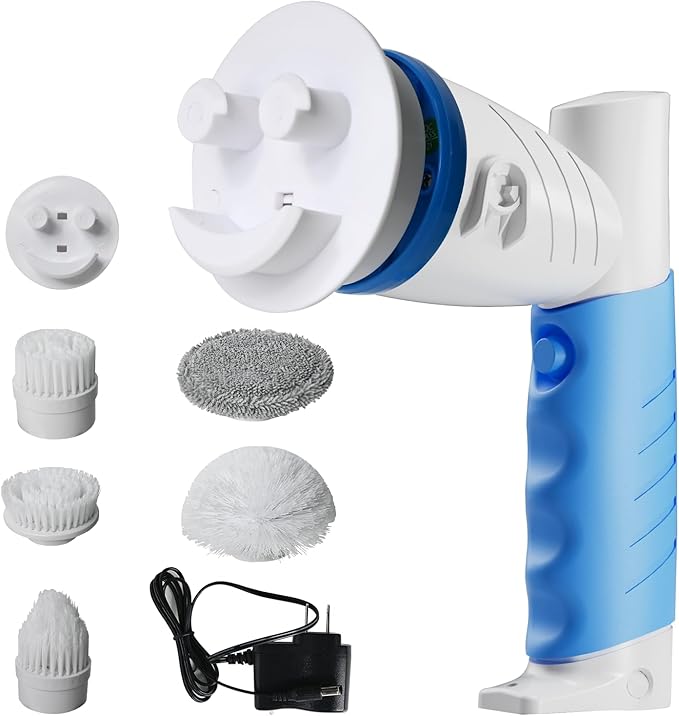 Toilet Brush Refills for OXO + Electric Spin Handle for Scrub Daddy/Mommy Sponges