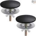 Kitchen Sink Hole Cover, 2 PCS Faucet Hole Cover for Kitchen Sink, Tap Hole Plate Stopper Cover Blanking Brass Metal Plug, Sink Countertop Hole Cap Cover, Oil Rubbed Bronze