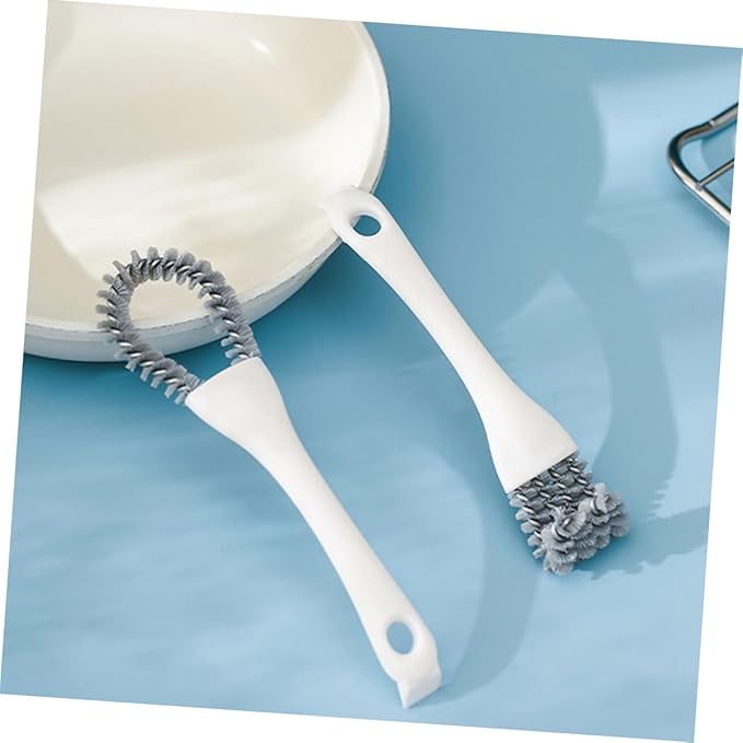 2pcs Multi Function Crevice Cleaning Brush for Tight Spaces Durable Grout Brush for Kitchen Bathroom More Ergonomic Design for Efficient Scrubbing