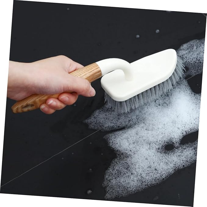 Baluue Household Bathroom Floor Cleaning Brush Durable Bristles Comfortable Grip Deep Decontamination for Tile Grout Cleaning Tool for Home Use