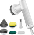 Electric Spin Scrubber Cordless Cleaning Brush with 2 Rotating Speeds & 6 Replaceable Heads for Bathroom,Kitchen,Wall,Oven,Dish (Size : Glod Standard)