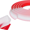 Shower Threshold Water Dam, 98" Transparent Silicone Water Barrier Flexible Seal Strip, Self-Adhesive Splash Guard for Sink Tops, Shower Door Bottom, Bathroom