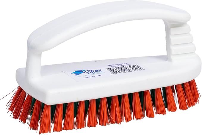 Blue Turtle Scrub Brush – Durable Shower Scrubber for Cleaning – Multipurpose Scrub Brushes for Cleaning with Firm Bristles – Ergonomic Long Handle – Heavy-Duty Scrubber for Bathroom, Kitchen, Garage