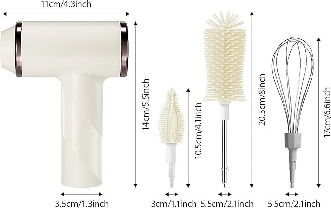 360 Whirling Electric Bottle Landscape Architect Pace Motor Ergonomic Grip 12Inch Flexible Rod USB Create Sports Car Backpacking Office Use Efficiency Electric Kitchen Brush