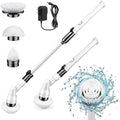2022 Upgraded Rechargeable Cordless Electric Spin Scrubber Cleaning Brush with 3 Replaceable Brush Heads for Bathroom & Tile Tub Floor