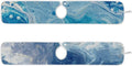 2 PCS Kitchen Sink Splash Guard 30 Inch Faucet Mat for Kitchen Sink Bathroom Sink Faucet Absorbing Drip Drain Mat Pad Microfiber Soft Washable Blue Fluid
